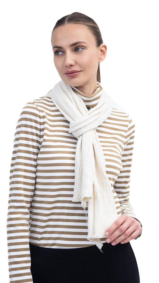 צעיף טטרה - שמנת