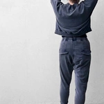 מכנסי טרנינג אופנה - אמבר - וואש גרפיט