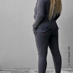 מכנסי טרנינג אופנה - אמבר - וואש גרפיט