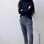 מכנסי טרנינג אופנה - אמבר - וואש גרפיט