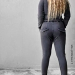 מכנסי טרנינג אופנה - אמבר - וואש גרפיט