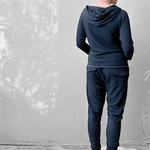 מכנסי טרנינג אופנה - אמבר - שחור