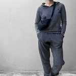 מכנסי טרנינג אופנה - ג׳וי - וואש גרפיט שלג