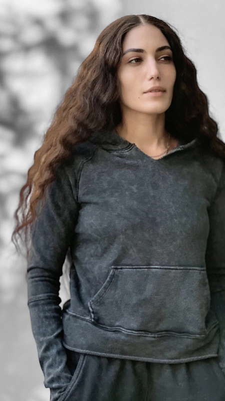 קפוצ׳ון אופנה - סופיה - שחור מעושן