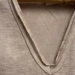 סריג דמוי פשתן - מפתח וי - לאטה - איה