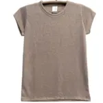 חולצת סריג דמוי פשתן - מוקה - איב