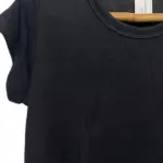 חולצת סריג דמוי פשתן - שחור - איב