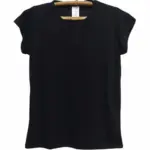 חולצת סריג דמוי פשתן - שחור - איב