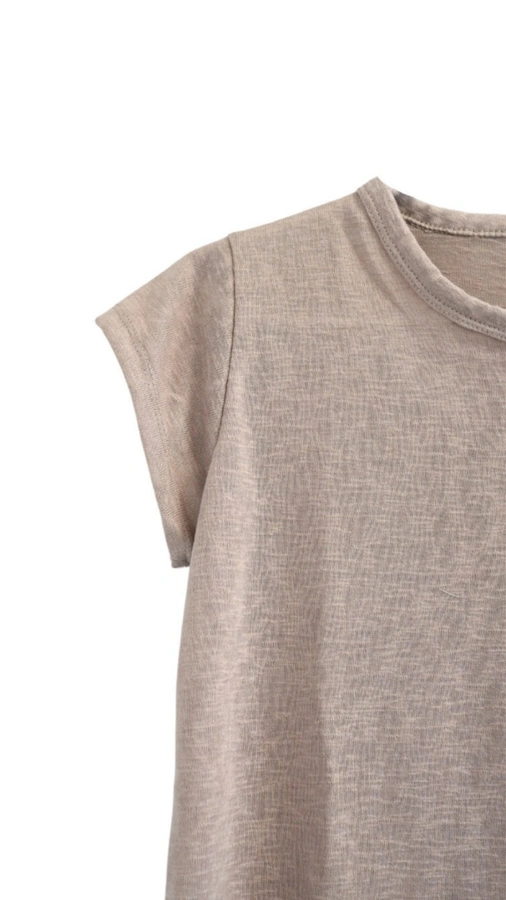 חולצת סריג דמוי פשתן - פודרה - איב