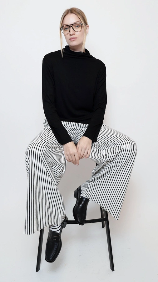 גולף כותנה אורגנית - שחור - רו