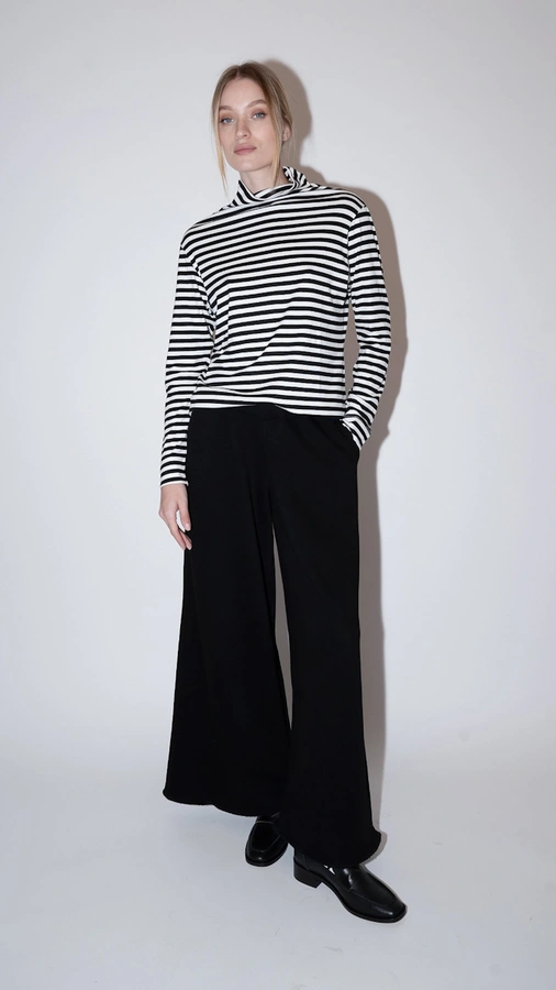 מכנסי טרנינג אופנה - שחור - אור