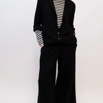 מכנסי טרנינג אופנה - שחור - אור