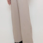 מכנסי פשתן ויסקוזה נשפכים - חול - שושי