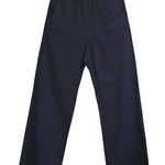 מכנסי פשתן ויסקוזה נשפכים - כחול דיו - שושי