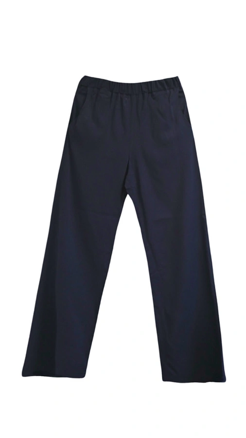 מכנסי פשתן ויסקוזה נשפכים - כחול דיו - שושי