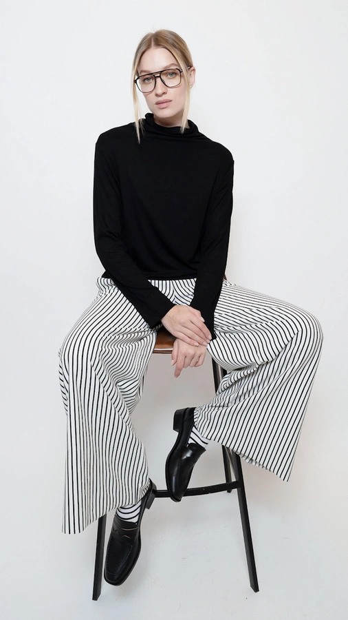 גולף כותנה אורגנית - שחור - רו