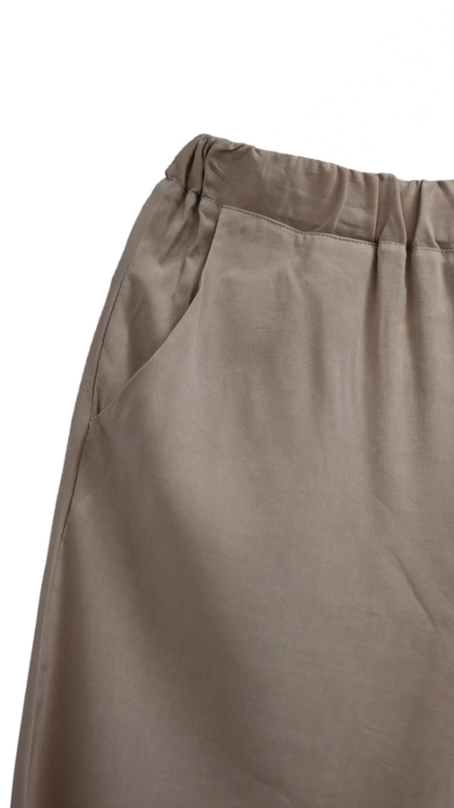 מכנסי פשתן ויסקוזה נשפכים - חול - שושי