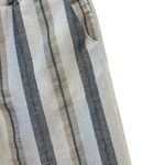 מכנסי פשתן - פסים אפור חום - שושי