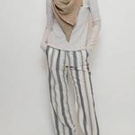 חולצת גולף ריב - בז׳ מלאנז׳ - עדי