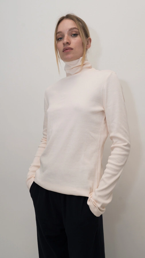 חולצת גולף ריב - פודרה - עדי