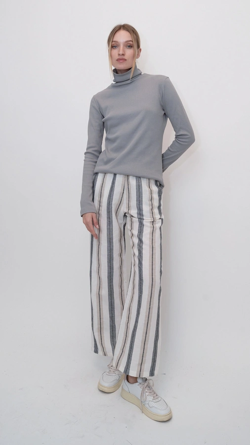 חולצת גולף ריב - אפור - עדי