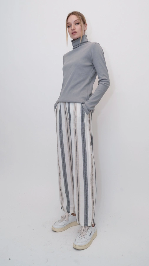 חולצת גולף ריב - אפור - עדי