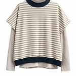 חולצת גולף ריב - בז׳ מלאנז׳ - עדי