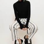 חולצת גולף ריב - שחור - עדי