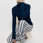 חולצת גולף ריב - נייבי - עדי