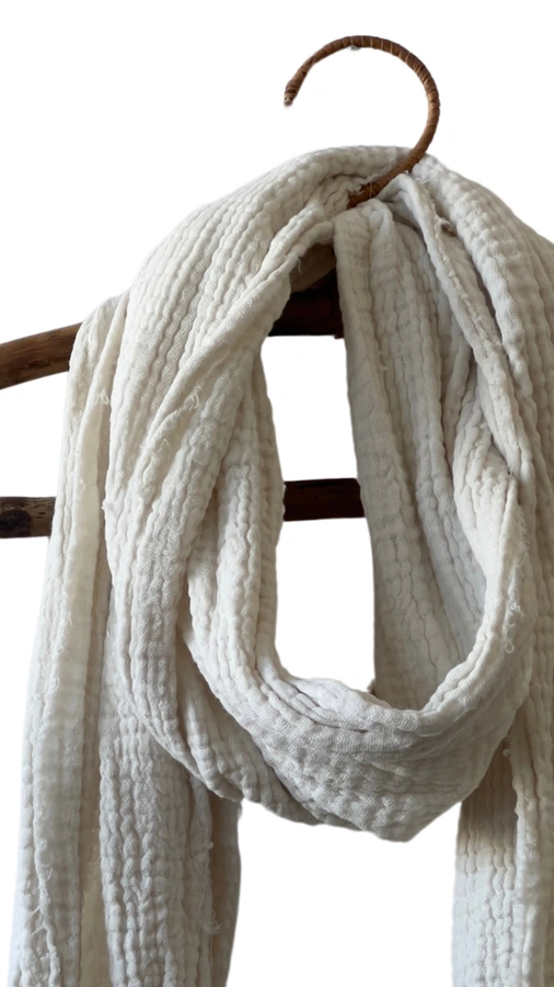 צעיף טטרה - שמנת