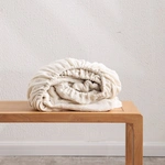 סדין כותנה אורגנית 100% - שמנת