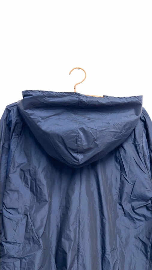 מעיל רוח אוברסייז ארוך - כחול נייבי - מארין