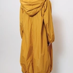 מעיל רוח אוברסייז ארוך - פלדה - מארין