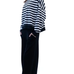 מכנסי טרנינג אופנה - שחור - אור