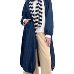 מעיל רוח אוברסייז ארוך - כחול נייבי - מארין