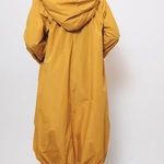 מעיל רוח אוברסייז ארוך - אפור סילבר - מארין