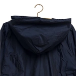 מעיל רוח אוברסייז ארוך - כחול דיו - מארין