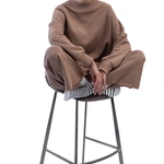 מכנסי טרנינג אופנה - חום - אור