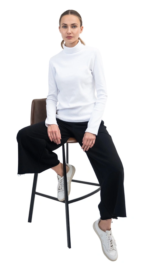 חולצת גולף ריב - לבן - עדי