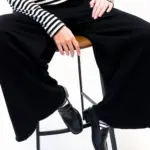 מכנסי טרנינג אופנה - שחור - אור