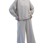 מכנסי טרנינג אופנה - אבן - אור