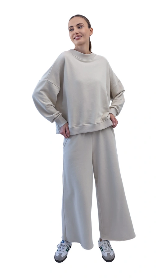 מכנסי טרנינג אופנה - אבן - אור