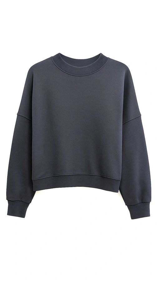 חולצת עמנואל צווארון ריב עגול - פלדה