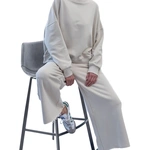 חולצת עמנואל צווארון ריב עגול - אבן