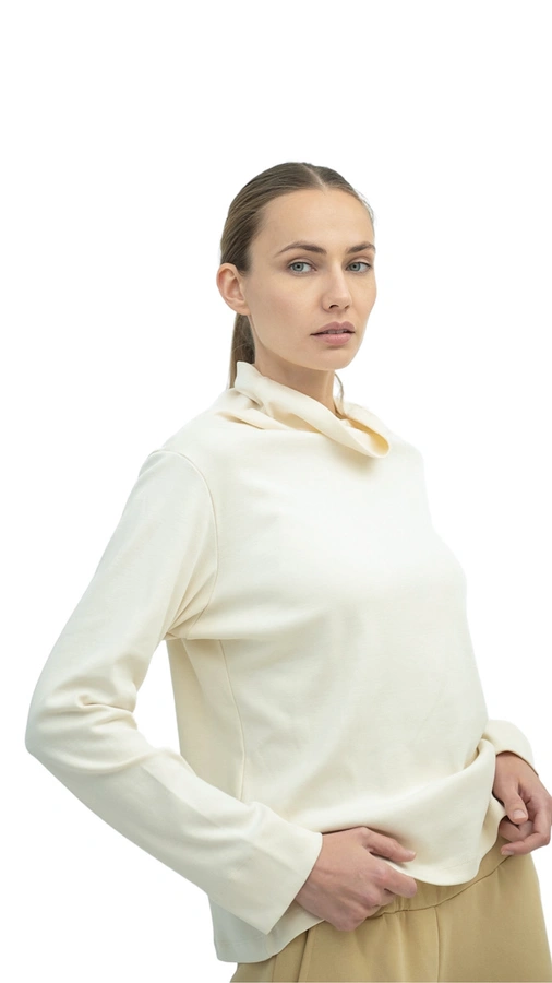 גולף כותנה אורגנית - שמנת - רו