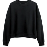 חולצת עמנואל צווארון ריב עגול - שחור