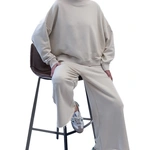 חולצת עמנואל צווארון ריב עגול - אבן