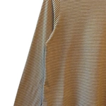 חולצת טי ארוכה – פסים דקים חרדל / נייבי - תותי