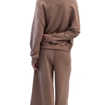 מכנסי טרנינג אופנה - חום - אור