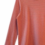 חולצת טי ארוכה – פסים דקים אדום / צהוב - תותי